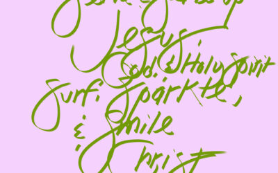 Serve & Serve Up Jesus, God, & Holy Spirit-Surf Sparkle Smile Christ
